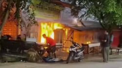 Warung Potong Ayam di Pasar Hewan Langsa Terbakar