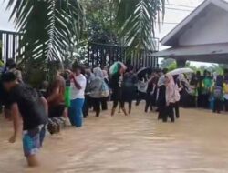 Terendam Banjir, SMA Unggul Birem Bayeun Liburkan Siswa