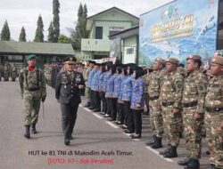 Kodim Aceh Timur Gelar HUT ke 81 TNI